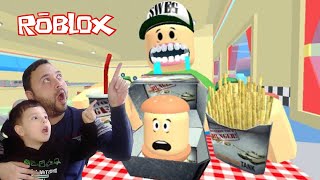 ROBLOX HAMBURGERCİDEN KAÇIŞ! 😱 Escape Burger Shop Obby!