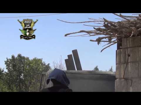 استهداف مقرات النظام في بلدة الأحمدية في ريف دمشق بقذائف الهاون من قبل كتيبة أسامة بن زيد