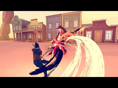 RPG TABS Faction Mod! SwordMaster of Time(without ultimate skill) vs Every Unit - TABS MODS GAMEPLAY