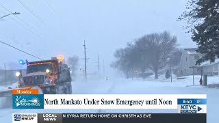North Mankato snow emergency and statewide crash report