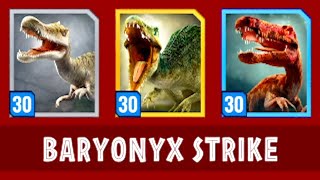 LEVEL 30 BARYONYX BOSS EPIC STRIKE (JURASSIC WORLD ALIVE)