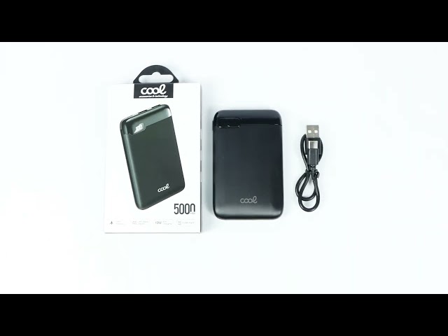 Cool Bateria Externa Power Bank 5000 mAh Display 10W Branca video