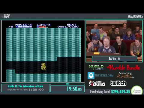 Zelda II: The Adventure of Link by Pro_JN in 59:47 - AGDQ2015 - Part 68