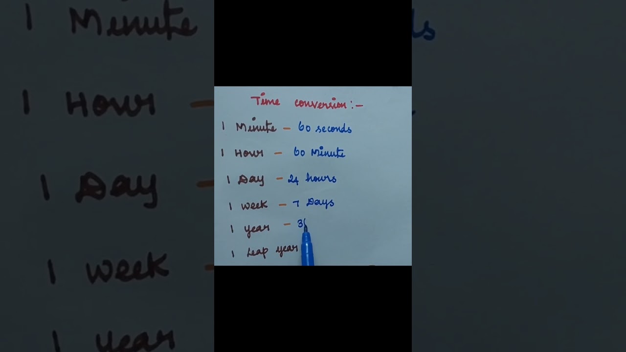 Time conversion..⏳️...#mathstricks..#time..