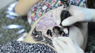 Skull Tattoo time lapse (Gonzalo Makavre)
