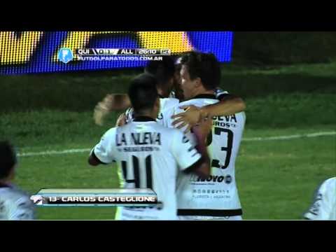 Gol de Casteglione. Quilmes 0 - All Boys 1. Fecha 7. Torneo Final 2014. Fútbol Para Todos