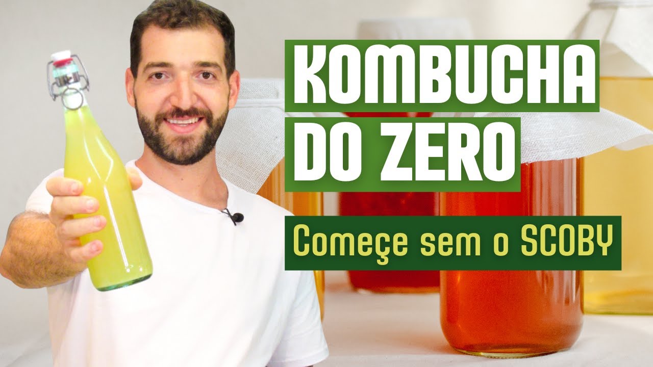 Kombucha do zero, comece  SEM SCOBY!