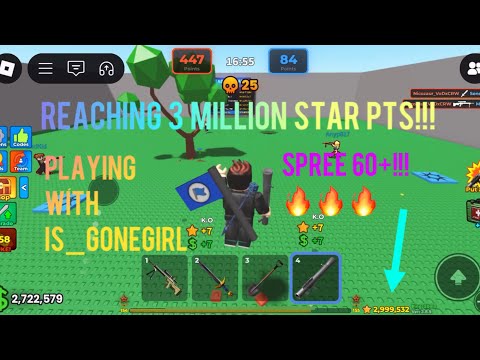 Reaching 3 MILLION star points and playing with iS_GoneGirl in Underground war 2.0 [NUKE]! ☢️