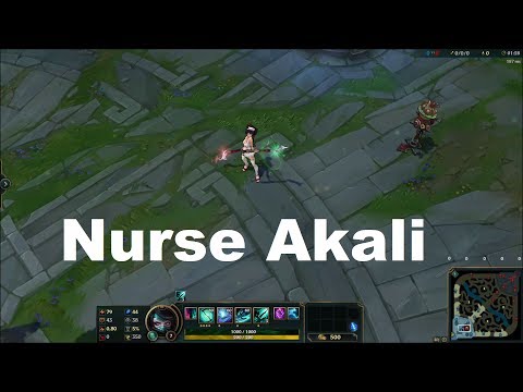 Nurse Akali SkinSpotlight - League of Legends