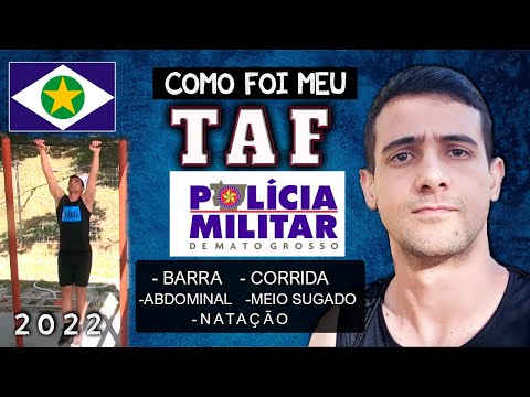✅ Como foi meu TAF  PMMT: Barra, corrida, Abdominal, meio sugado e natação.