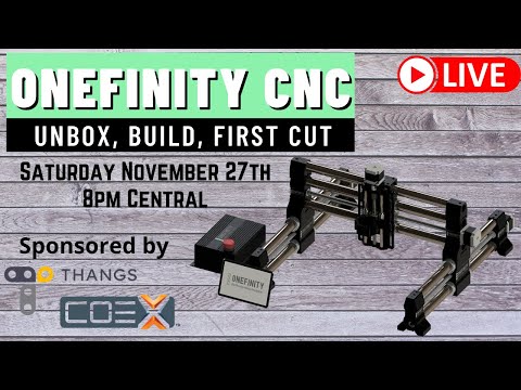 Onefinity Machinist X-35 CNC Unboxing, Setup and First Cut!