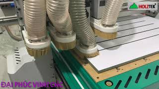 MÁY CNC 4 ĐẦU HOLZTEK | ROUTER 4 ĐẦU CHẠY RÃNH DAO ĐỊNH HÌNH R1325-R4