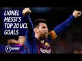 Lionel Messi S Top 20 Champions League Goals