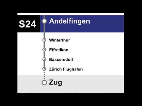 ZVV Ansagen - S24 Thayngen-Winterthur-Zürich HB-Zug (Teilstrecke SH-THA + THA-W)