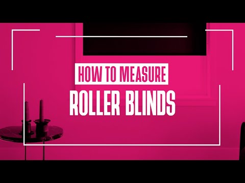 Part of a video titled How to Measure for Roller Blinds | 247 Blinds - YouTube