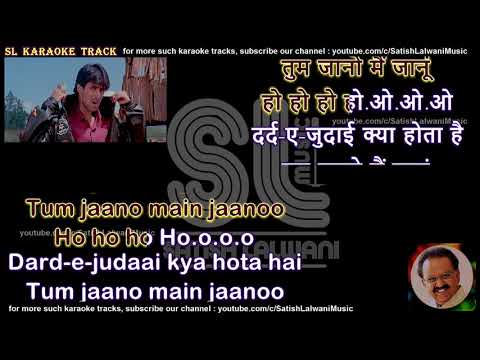 Dil deewana bin sajna ke maane na | MALE | clean karaoke with scrolling lyrics