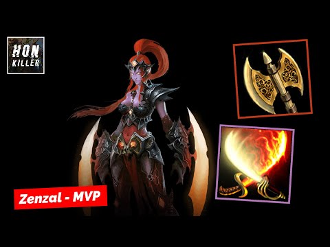 HoN The Dark Lady RUNED CLEAVER with SEARING LIGHT - MVP