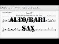 Axel F (Beverly Hills + Crazy Frog Theme) Alto/Bari Sax Sheet Music