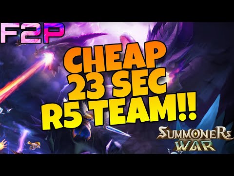 23 SEC SOLO R5 TEAM TUTORIAL - SUMMONERS WAR