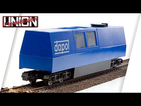 Saubere Gleise mit MU Schienenstaubsauger / Schienenreinigungswagen - Modellbahn Union - H0 1:87