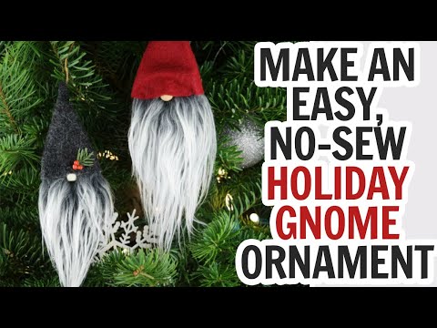 Christmas Gnome Ornament  / DIY Swedish Gnomes / Gnomes DIY / How to Make Gnome Ornaments / Gnome