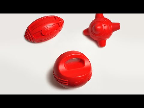 Іграшка для собак Barksi Силовий м'яч 16 см, Червоний