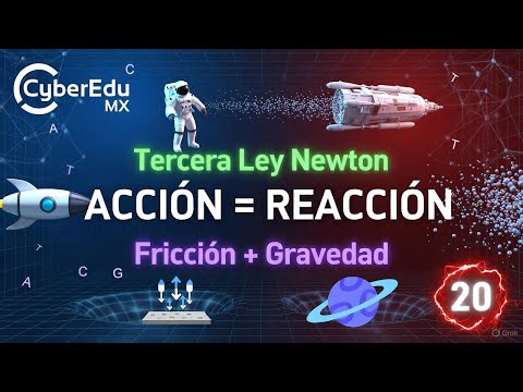 VIDEO 20: TERCERA LEY Y FUERZAS ESPECIALES | Acción-Reacción, Fricción, Peso vs Masa | ECOEMS 2026 - Anime ECOEMS 2026