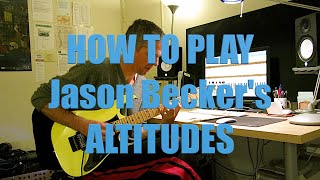 How to play Jason Becker's Altitudes