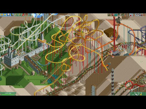 RCT2 Steel Twister Roller Coaster 20160319