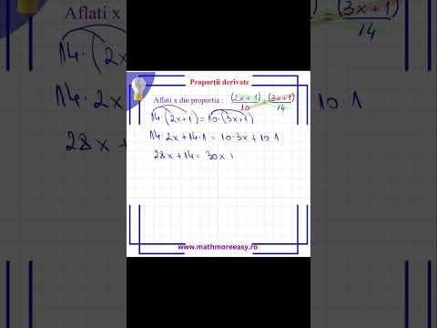 Proportii derivate 2 #shorts