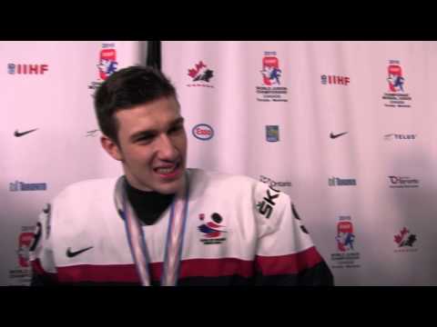 Slovenský útočník Samuel Petráš po bitvě o bronz se Švédy