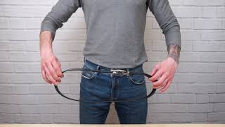 Масивний чоловічий ремінь автомат 20211 Vintage чорний