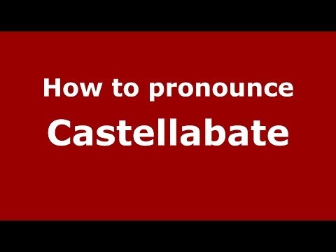 How to pronounce Castellabate (Italian/Italy) - PronounceNames.com