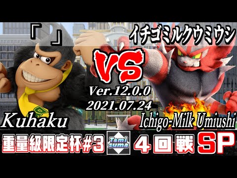 重量級限定タミスマSP3 4回戦 「」(ドンキーコング) VS イチゴミルクウミウシ(ガオガエン) - スマブラSP