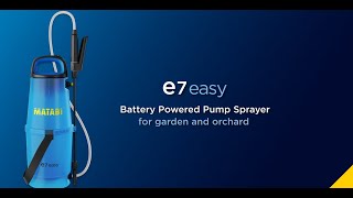 Matabi e7 easy - Battery pump spayer for garden and orchard🌱🔋