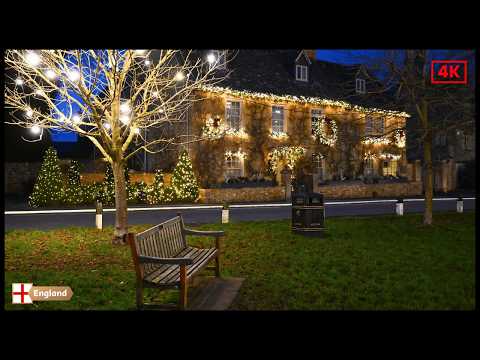 Christmas in Broadway, Cotswolds | Enchanted Evening Walk with Festive Lights