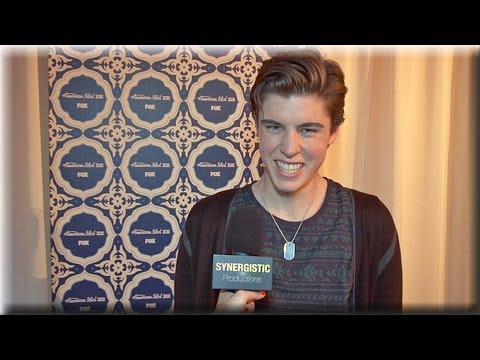Sam Woolf Reacts to Save -  American Idol Season 13 Top 8