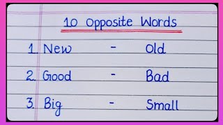 10 Opposite Words/Opposite Words In English/Opposite Words l Opposite Words For Kids/Kk Education l