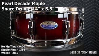 Video thumbnail for Pearl Decade Maple Snare Drum - 14" x 5.5" by Joseph "Stix" Davis