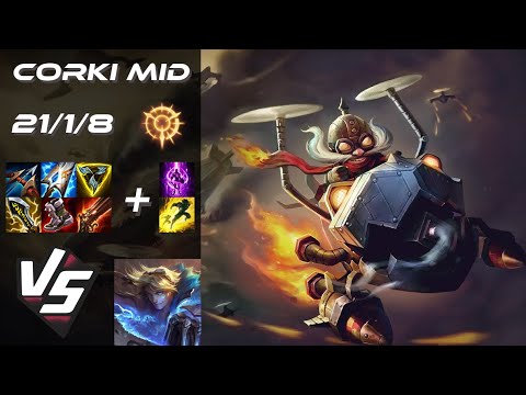 MID Corki vs Ezreal - NA Grandmaster Patch 14.13