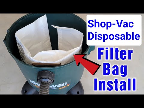 Shop-Vac Disposable Filter Bag How To Install