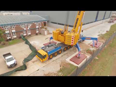 Concord Cranes Group - 750t mobile crane - Chiller installation