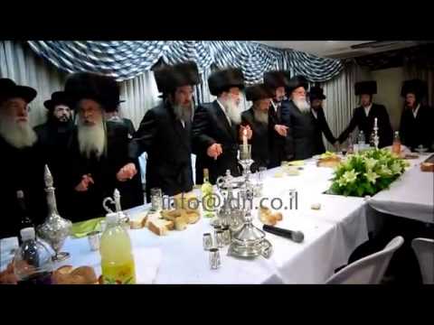 Nadvorna Rebbes @ Sheva Brochos For R' Shmelke Rosenbaum Of Nadvorna's Daughter - Tammuz 5773