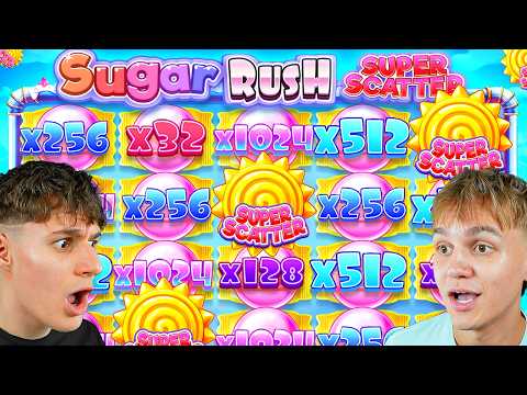 OUR BIGGEST WIN ON THE NEW SUGAR RUSH SUPER SCATTER (MAX SCATTER WIN)