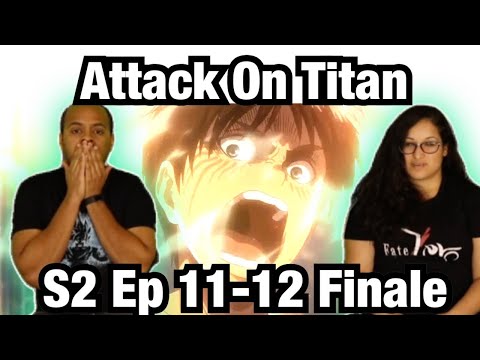 Emotional Finale! Attack on Titan Season 2 Reaction Episode 10 11 12 ! Couple AOT Reaction
