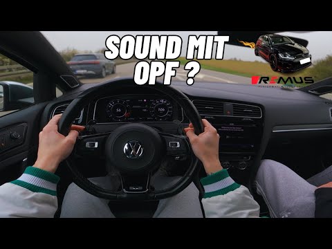 PROBEFAHRT im GOLF 7.5 R mit REMUS. Hat er mit OPF noch SOUND?