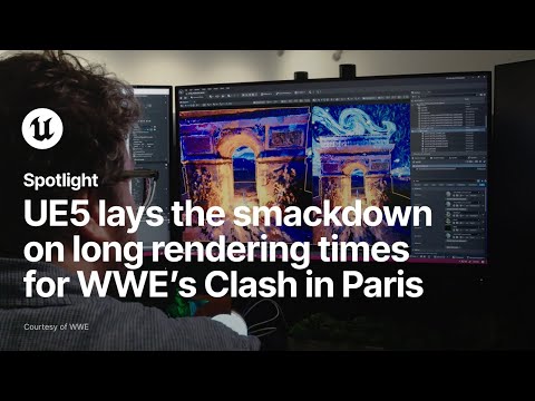 UE5 lays the smackdown on long rendering times for WWE’s Clash in Paris