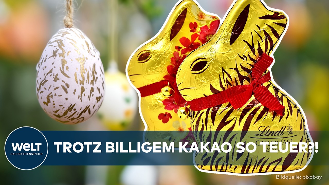 DEUTSCHLAND: Süße Täuschung? Oster-Schokolade wird zum Luxus – trotz fallender Kakaopreise