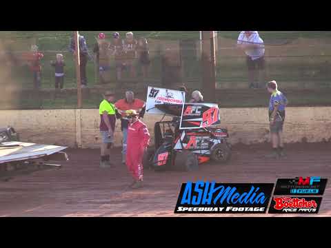 Formula 500's: Tahlia Apelt Crash - Maryborough Speedway