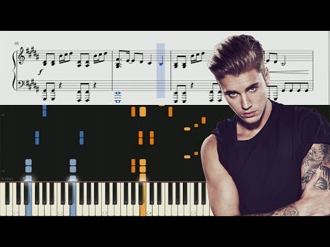 David Guetta & Justin Bieber - 2U - Piano Tutorial + SHEETS